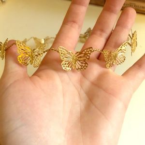 Gold metal butterfly crown 2 for $5